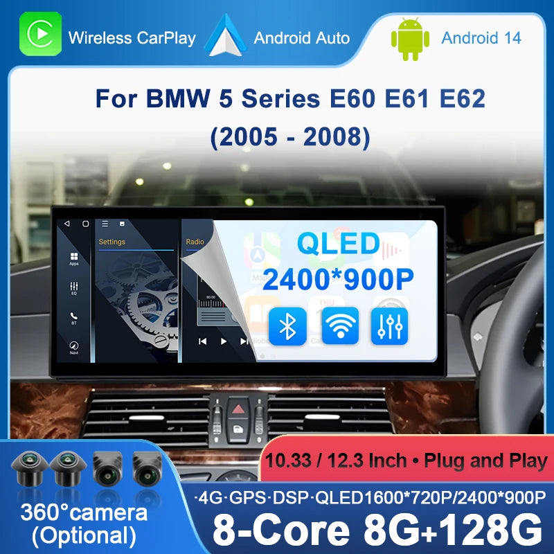GPS Navigation Right Hand Drvie For BMW 5 Series E60 E61 E62 2005-2008 CCC System Car Mult