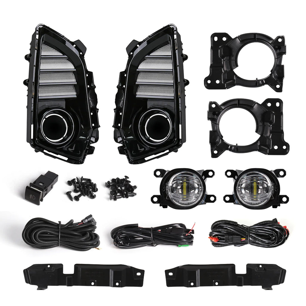 DLAA Led Fog Lamp DRL For Toyota Yaris Ativ Vios 2022 2023 Daytime Running Lights Front Bu | AUTOKITSHOP
