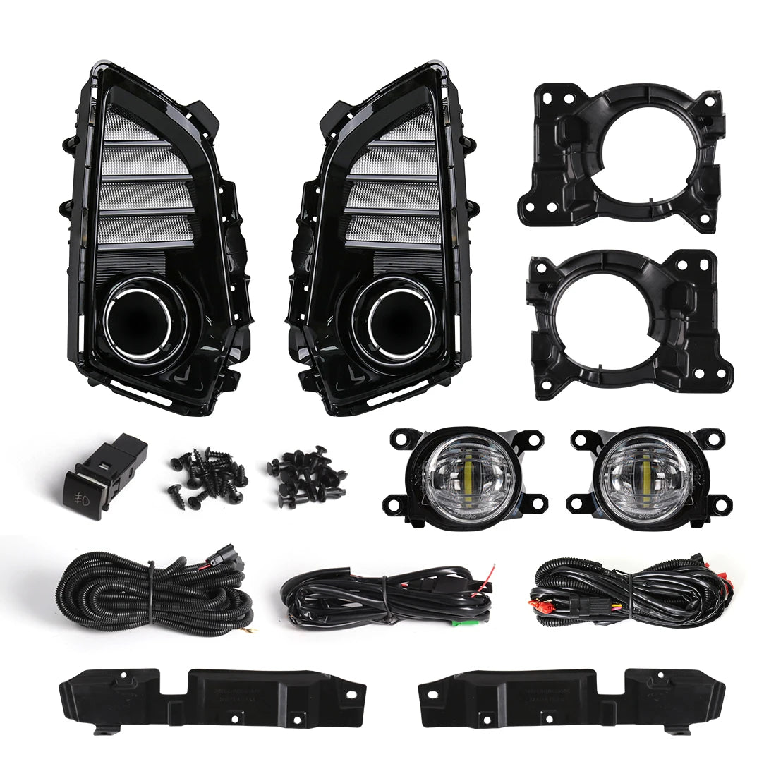 DLAA Led Fog Lamp DRL For Toyota Yaris Ativ Vios 2022 2023 Daytime Running Lights Front Bu | AUTOKITSHOP