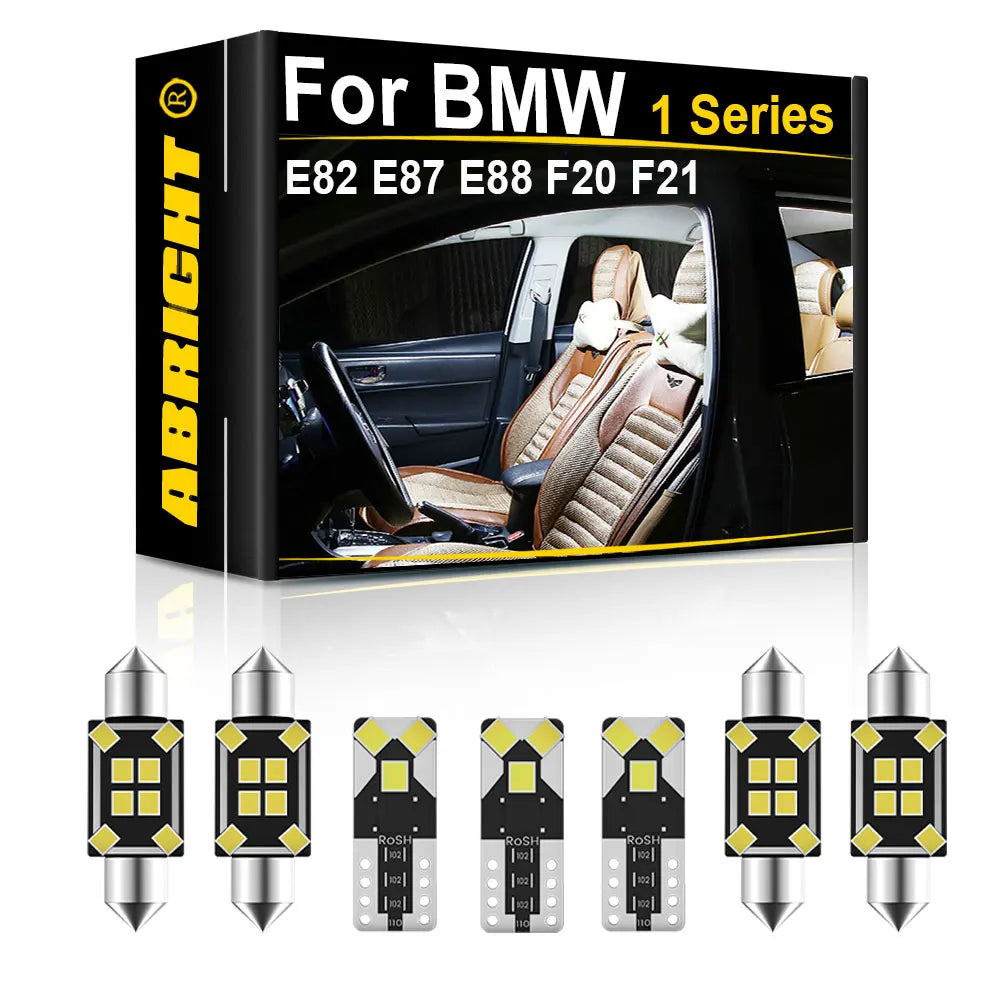 LED Interior Light Kit for BMW 1 Series E82 E87 E88 F20 F21 Hatchback Convertible - Canbus Error-Free Bulbs | AUTOKIT...