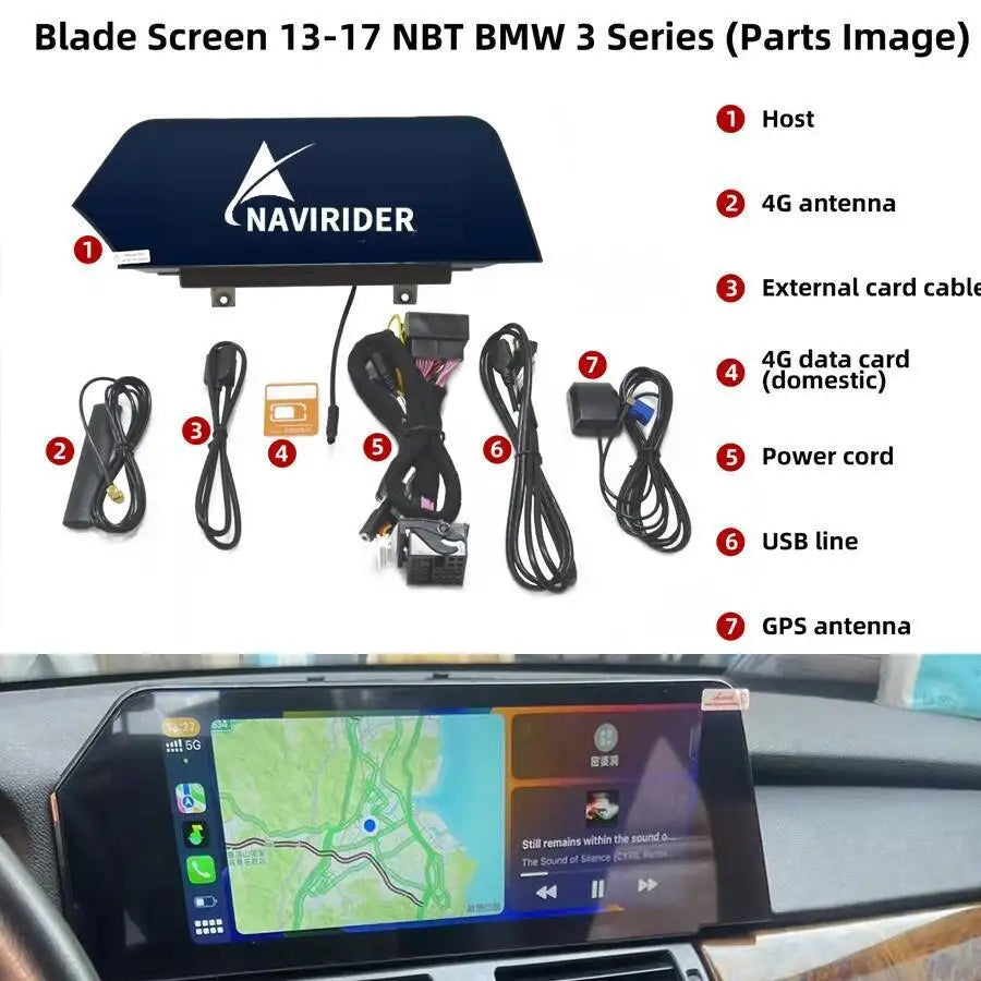 Car Blade Screen Wireless CarPlay For BMW 3 4 Series GT F30 2013-2019 10.25inch Android 13 | AUTOKITSHOP