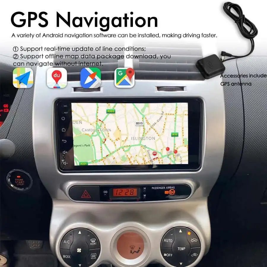 8GB Ram 128GB Rom Urban Cruiser Car Radio Stereo For TOYOTA IST Android 14 Multimedia Play