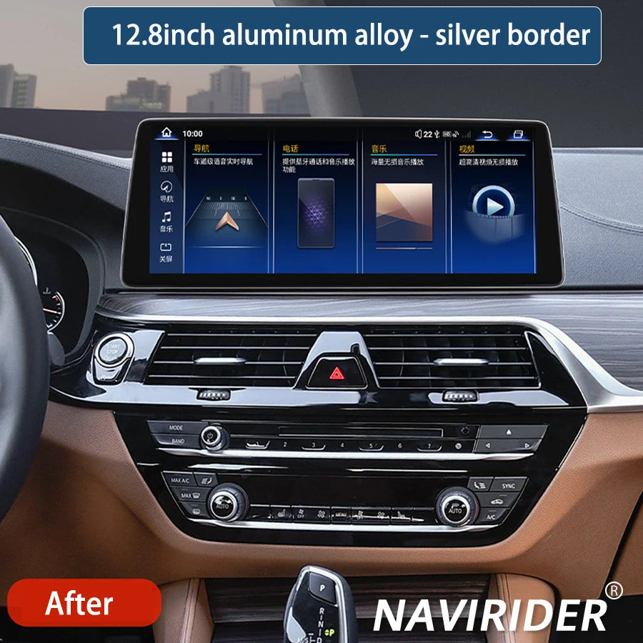 DSP Car Multimedia Video Player HU For BMW 5 G30 G38 2018-2022 Carplay Android 14 BT Scree