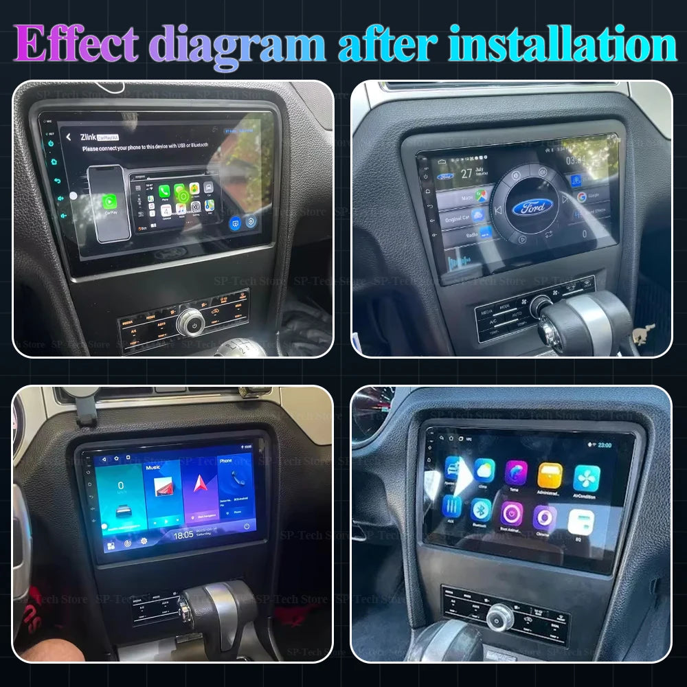 Android 16 For Ford Mustang V S-197 2009 2010 2011 2012 - 2014 Radio Stereo Screen Multime | AUTOKITSHOP