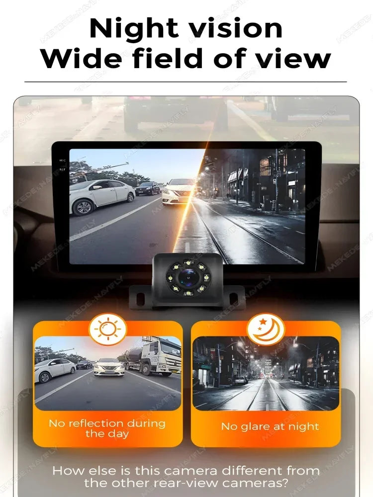 Car Rear View Camera Infrared Night Vision for Parking Monitor Reversing Universal 8 LED I | AUTOKITSHOP