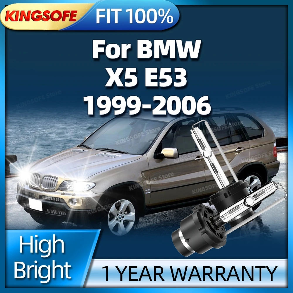 Xenon 35W HID Car Lamp D2S Headlight 6000K Upgrade Bulbs For BMW X5 E53 1999-2006 2000 200