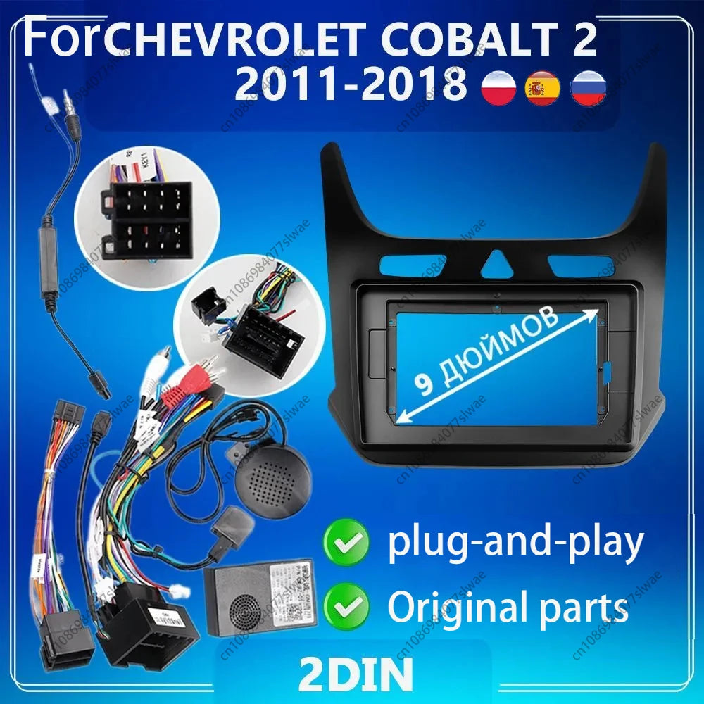 9 inch For CHEVROLET COBALT 2 2011-2018 Car Radio Fascias Android MP5 Stereo Player 2Din H