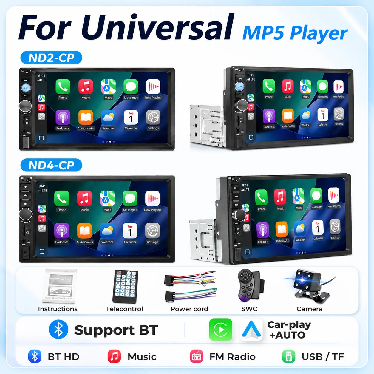 7inch 1 din MP5 Player Car Radio For Universal Autoradio Multimedia Player With Carplay An