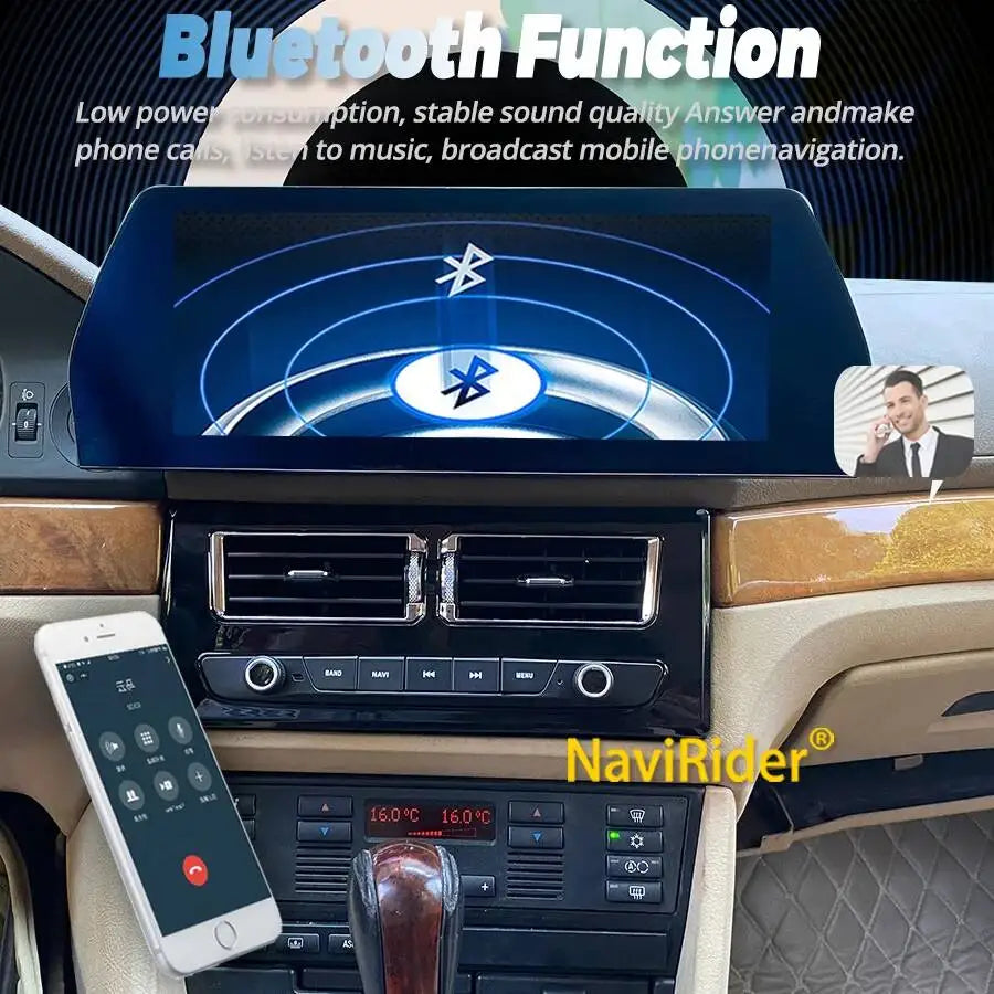 Android 15 12.3inch Screen For BMW 3 Series E39 E53 E46 1997-2006 Multimedia Car Radio Pla