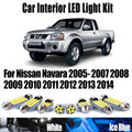 9-Piece LED Interior Light Kit for Nissan Navara 2005- 2007 - Canbus Dome Map Door Trunk Bulbs | AUTOKITSHOP