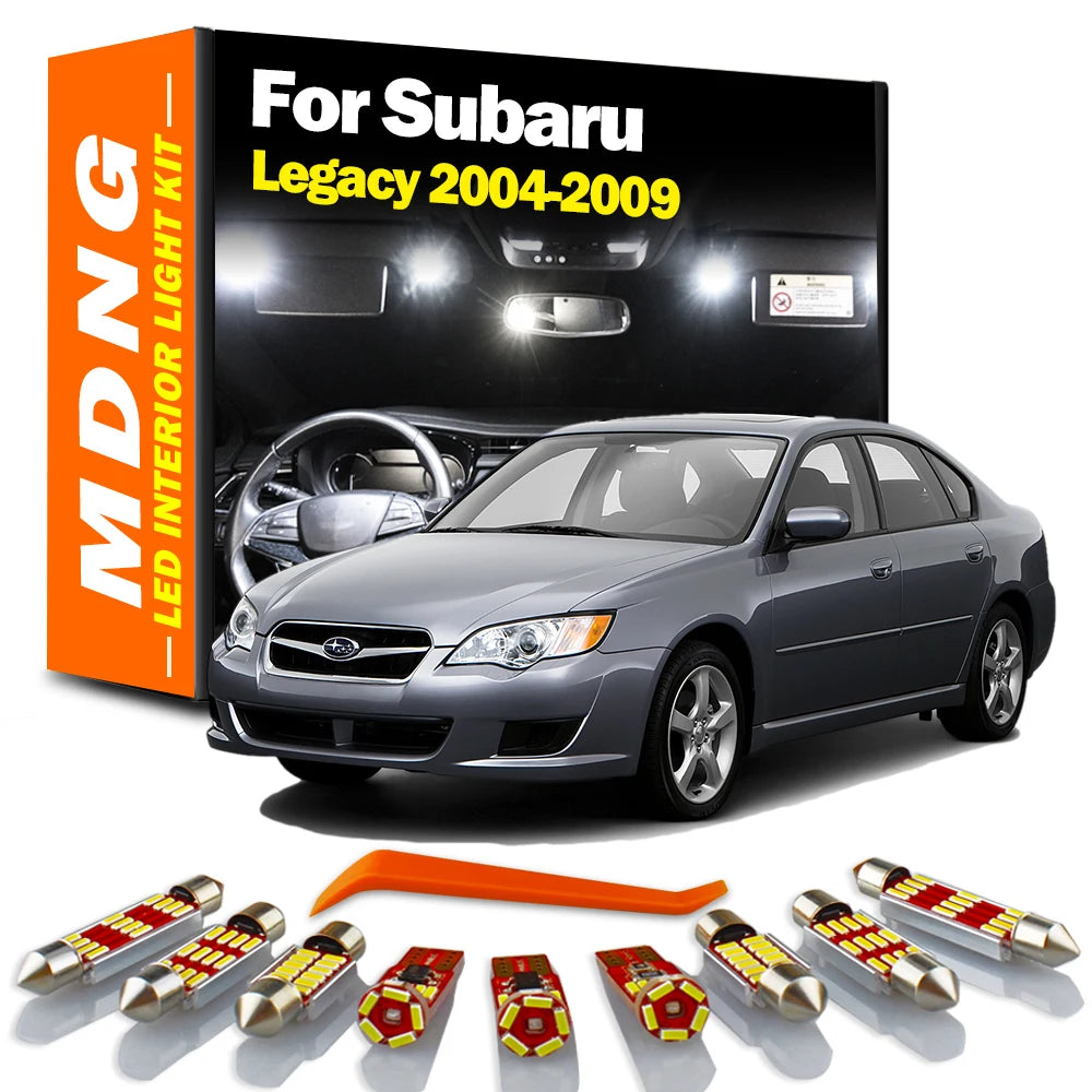 14-Piece LED Interior Light Kit for Subaru Legacy - Canbus Error-Free Bulbs | AUTOKITSHOP