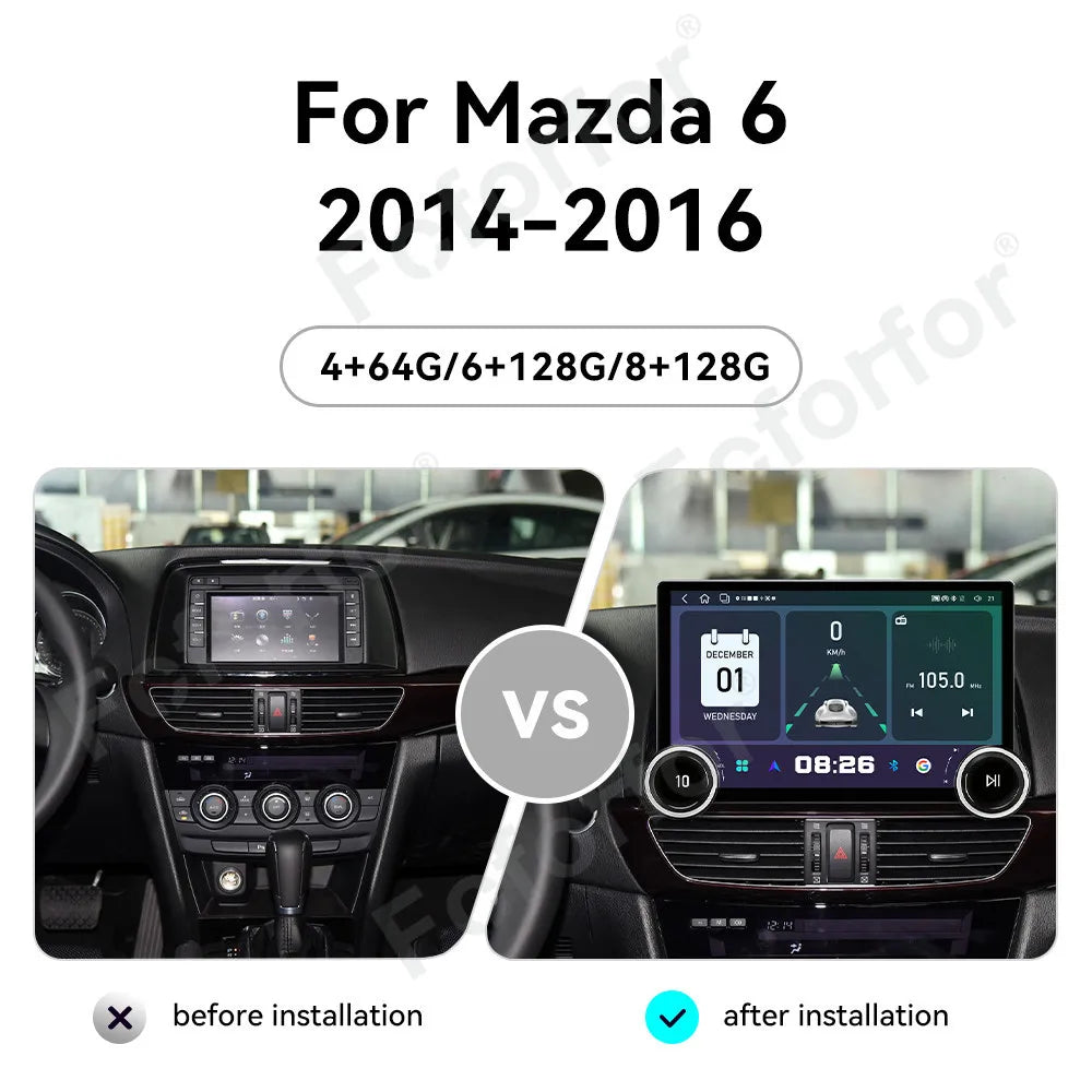 Upgraded Luxury 11.5 Inch Android 15 Wireless CarPlay Android Auto Bluetooth GPS Multimedi