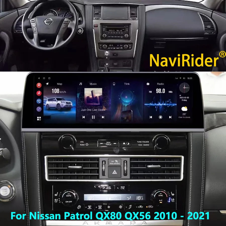 For Nissan Patrol QX80 QX56 2010 - 2021 Multimedia Video Player 16.3inch Android 13 Car Ra | AUTOKITSHOP