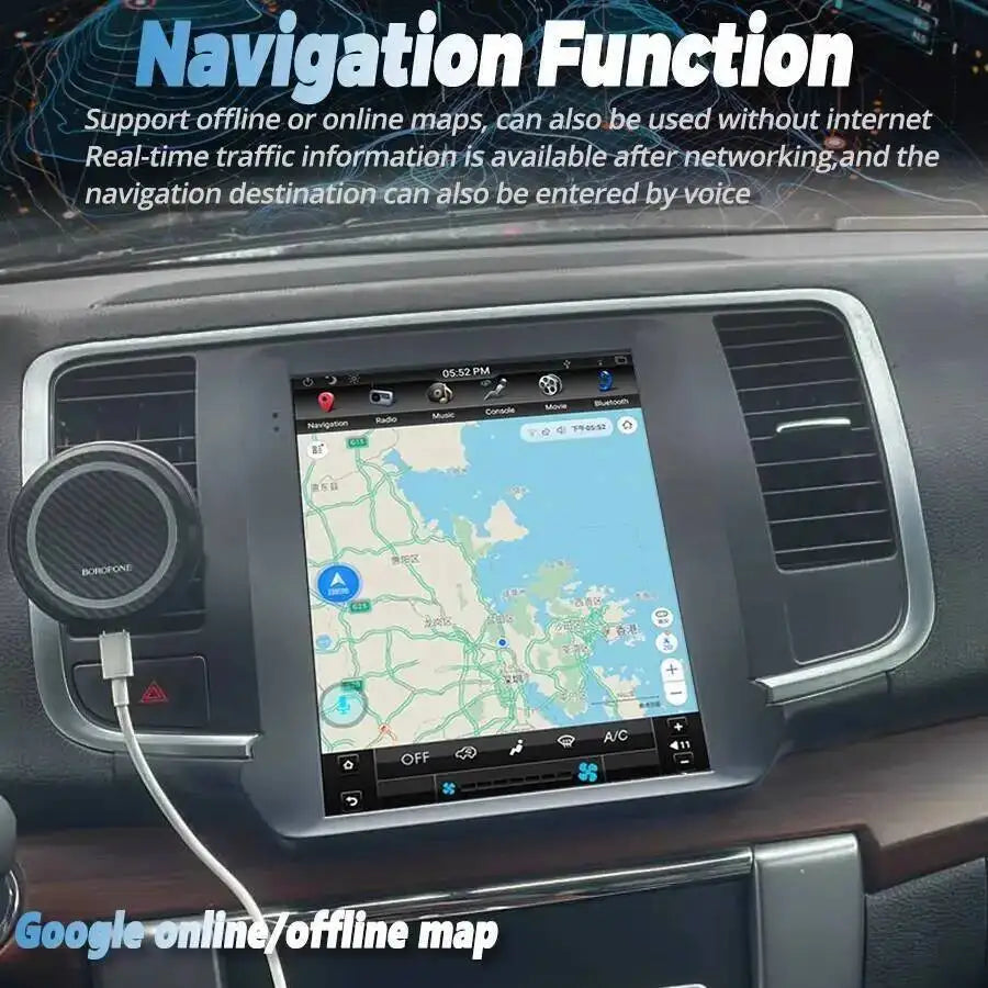 Navi For Nissan Teana J32 2008 - 2013 9.7inch Vertical 2DIN DSP GPS 256GB ScreenAutomatic