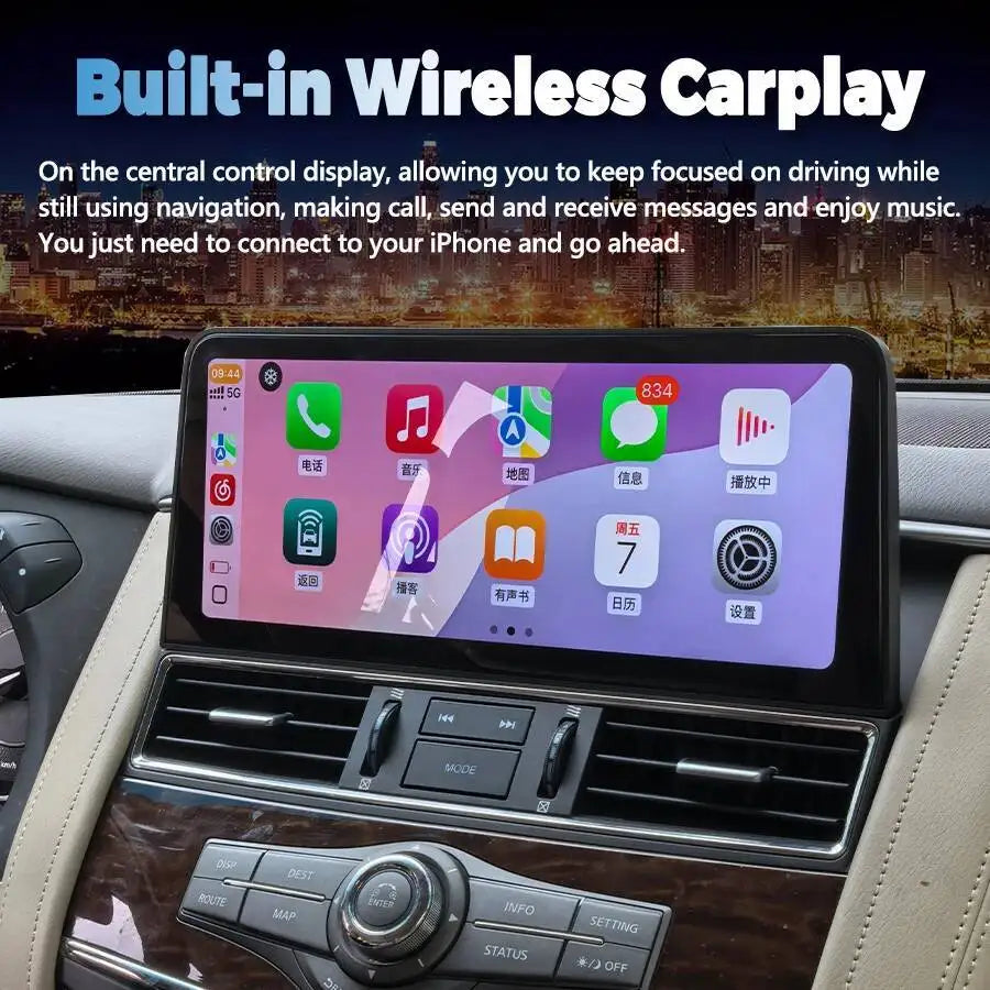For Nissan Patrol y62 2010-2020 QX80 QX56 Armada CarPlay Navigation Stereo Car Radio Multi | AUTOKITSHOP