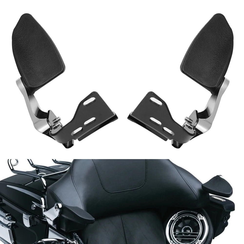 Black Rear Passenger Adjust Stealth Armrests For Harley Touring Electra Street Glide Road King C - Automotive LED Light
