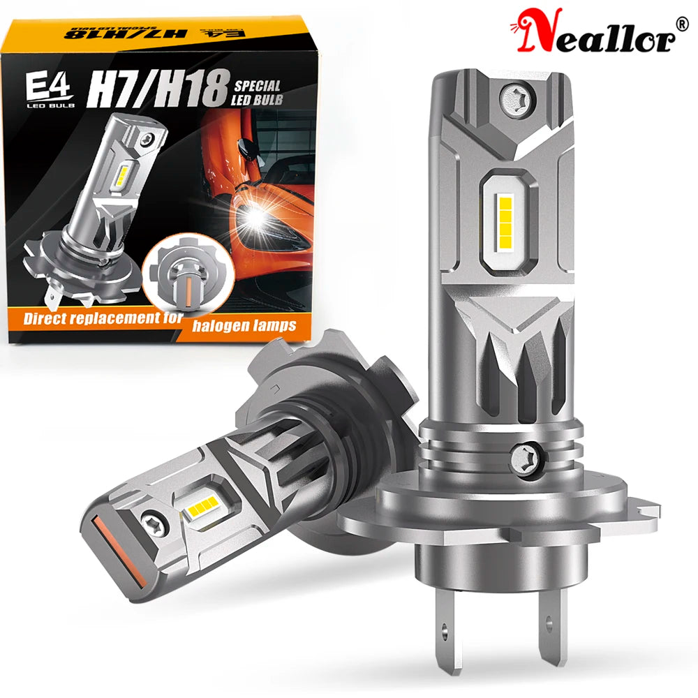 2x H7 Led Canbus No Error Headlight Car Bulbs 12v Diode Lamps High Power Driving Running L