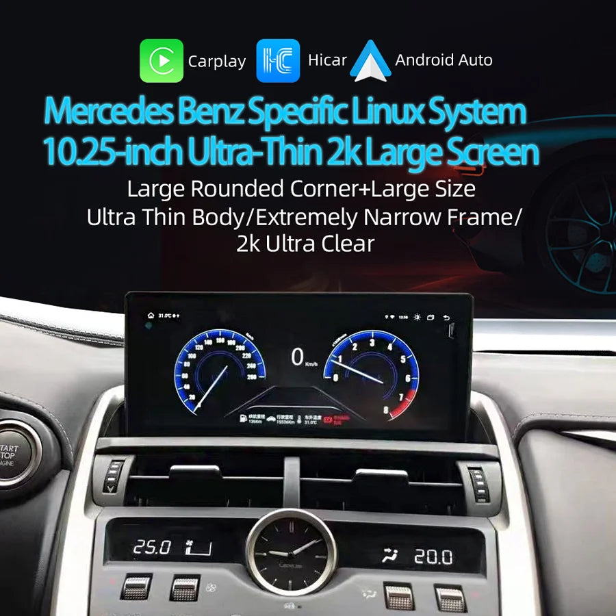 10.25inch Linux For Lexus NX Nx200 Nx200T 300h 2014-2021 Car Radio Multimedia Video Player