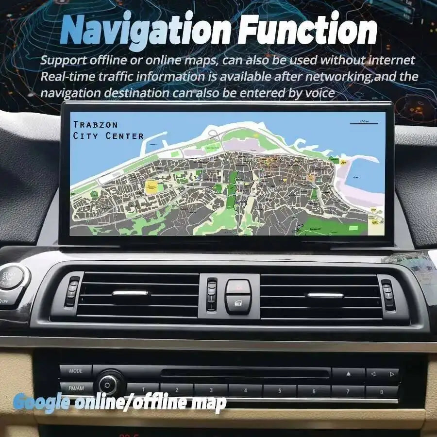 12.3" Android14 Multimedia Video Player For BMW 5 7 Series F10 F18 F11 F07 GT F01 F03 2009 | AUTOKITSHOP