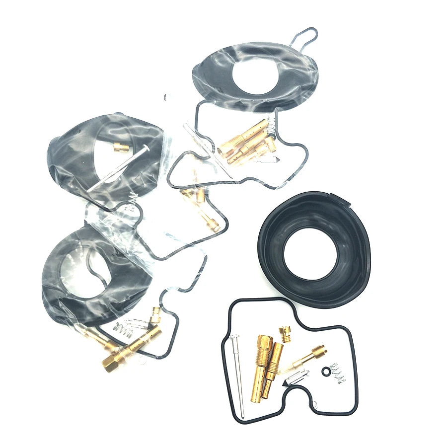 4 Sets Carburetor Repair Kit Jet Float Needle Valve Gasket Diaphragm Rebuild Set for Honda