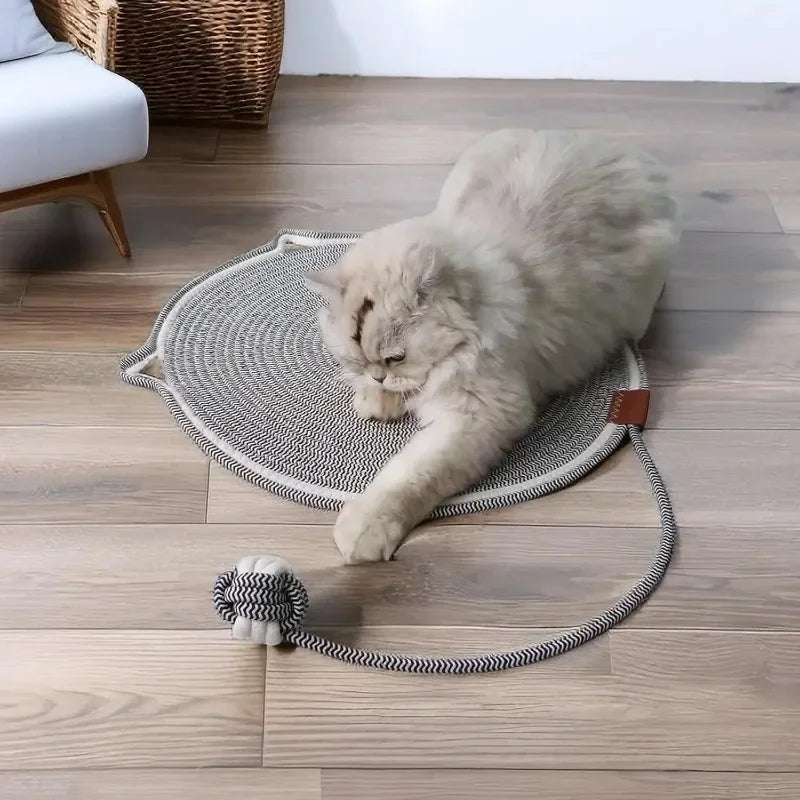 Multipurpose Cat Scratching Mat with Toy Ball Cat Bed Soft Wear-resistant Cat Bed Dog Mat Pet Sl - Automotive LED Light