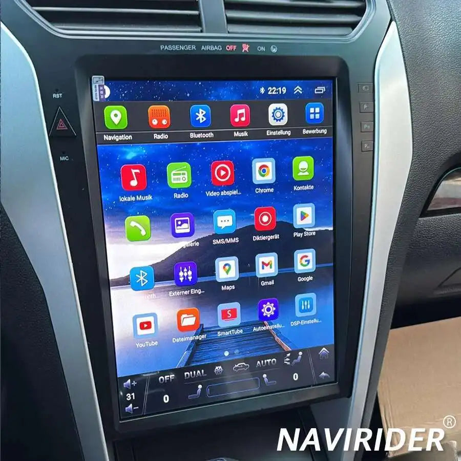 12.1inch Android 14 IPS screen Style Screen For Ford Explorer 2011-2019 CarPlay Wireless C