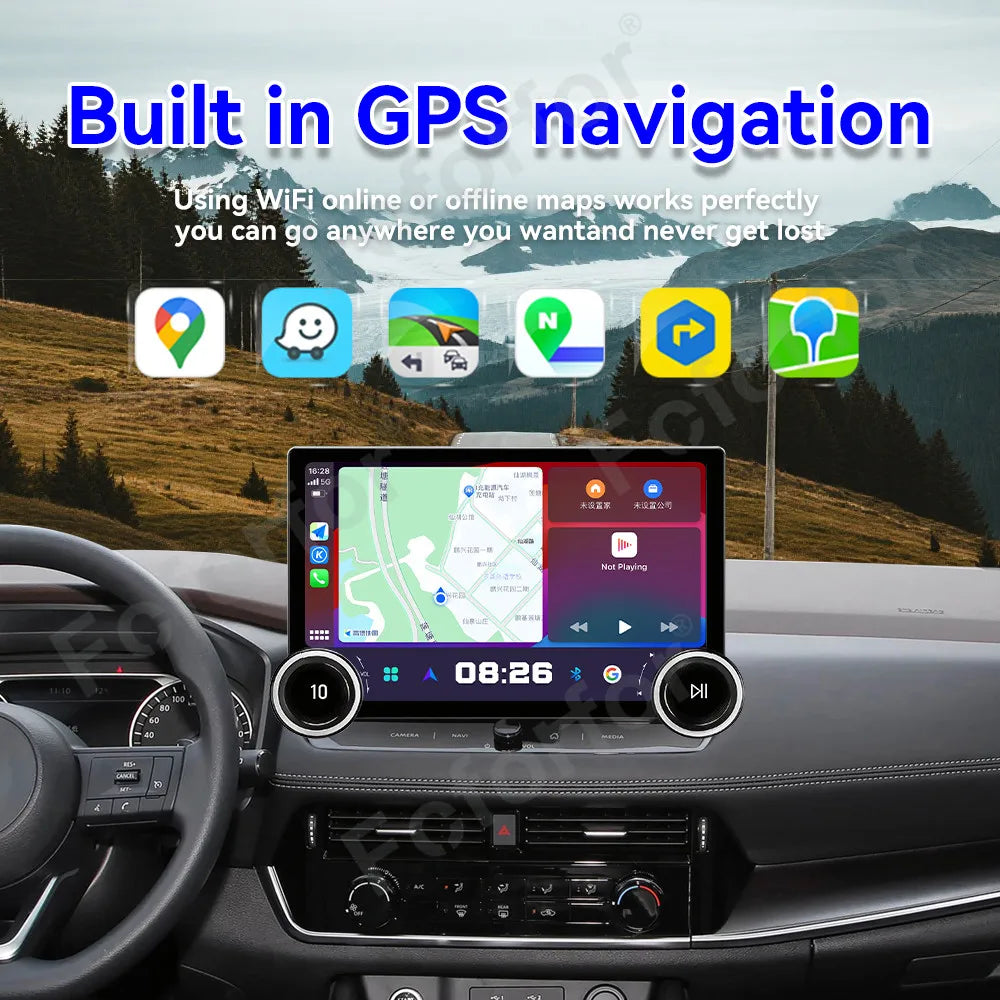 Ultra Clear HD Touch 11.5 Inch Android 15 Wireless CarPlay Android Auto GPS Navi Stereo He