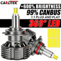 H7 LED Canbus 360 6000K Car Headlight Bulb H1 H11 H8 HB3 9005 HB4 9006 9012 Led Auto Lamp