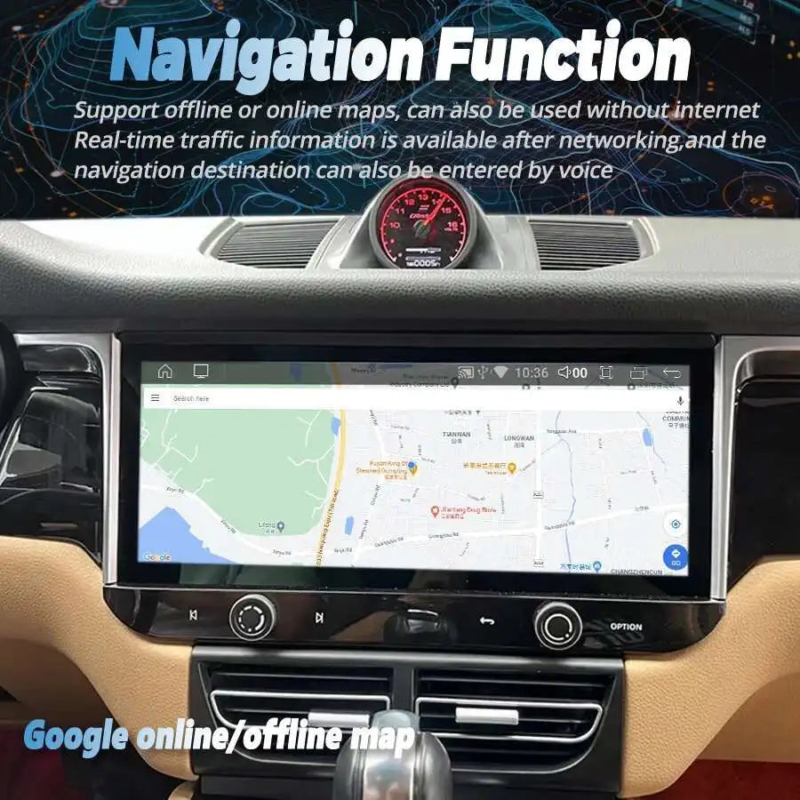 12.3" Android 13 CarPlay GPS Navigation 8G 256GB 4G WiFi Bluetooth Car Radio For Porsche M
