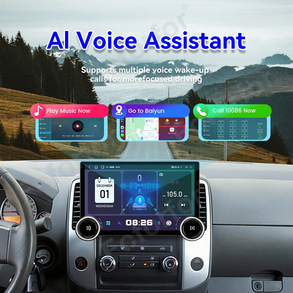 Sleek Modern Upgraded CarPlay Android 15 11.5 Inch HD Touch Car Media GPS Navi Head Unit F