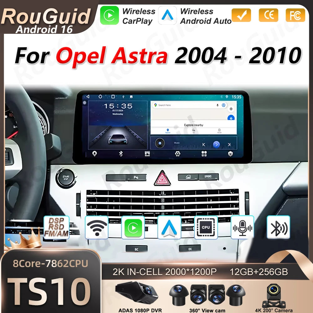 Android Car Radio For Opel Astra 2004 2005 2006 2007 2008 2009 2010 Carplay Auto Car Stere | AUTOKITSHOP