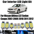 16-Piece LED Interior Light Kit for Nissan Altima L32 Sedan Coupe 2007- 2009 - Canbus Dome Map Door Trunk Bulbs | AUT...