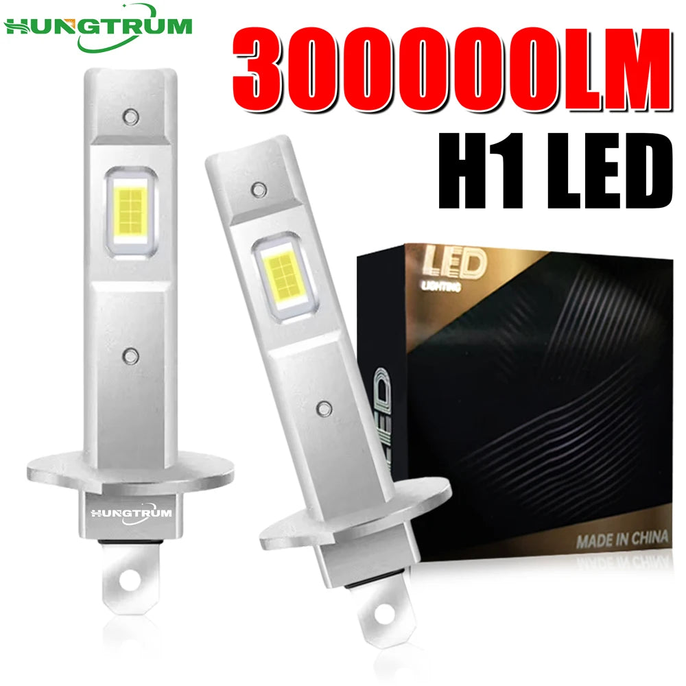 H1 LED Headlight CANBUS 300000LM 300W Plug And Play Easy Insinstalled H1 Head Lamp 1:1 Min