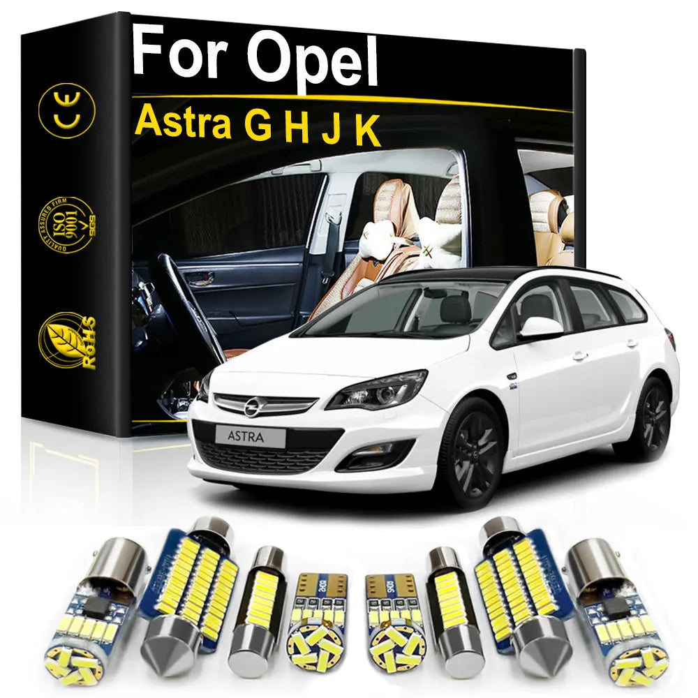 LED Interior Light Kit for Opel Astra G H J K GTC - Canbus Error-Free Bulbs | AUTOKITSHOP