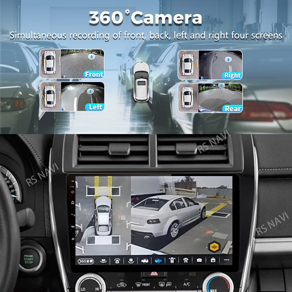 Android 16 For Toyota Camry US 2012 - 2014 2K QLED Android Car Radio Multimedia Video Play