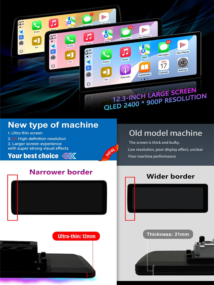 Android 14 for Audi Q5 2009 -2017 Intelligent Car Radio Multimedia QLED Touch Display DSP