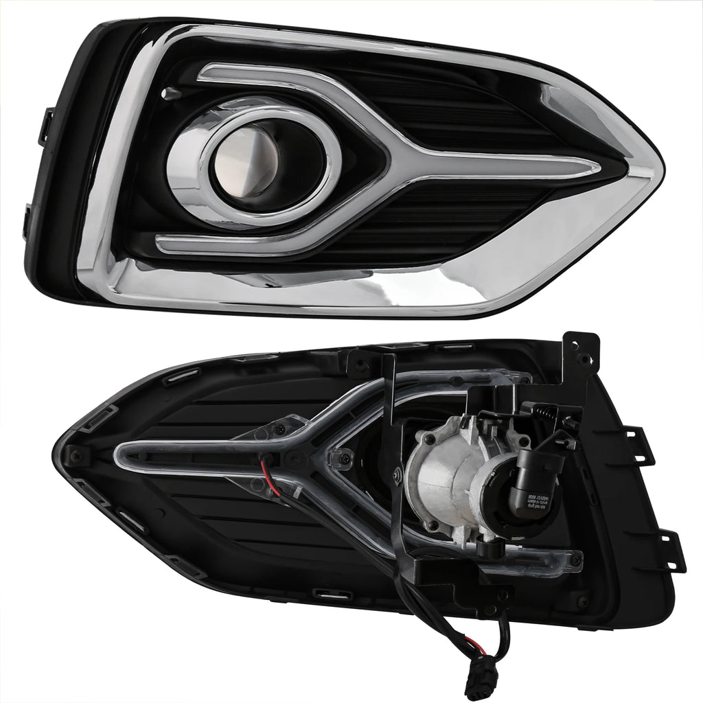 LED DRL Fog Lamps Turn Signal Set For Hyundai Accent 2018 2019 2020 Daytime Running Lights | AUTOKITSHOP