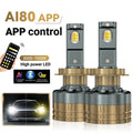 H7 LED Headlight Bluetooth APP Control Color 4800W H4 LED H1 H11 9005 9006 HB3 HB4 Auto Bu