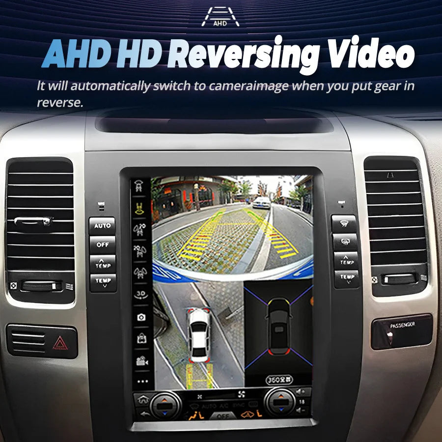 2din Android 15 For Toyota Land Cruiser Prado 120 Lexus GX470 LC120 2002-2009 Car Radio Mu