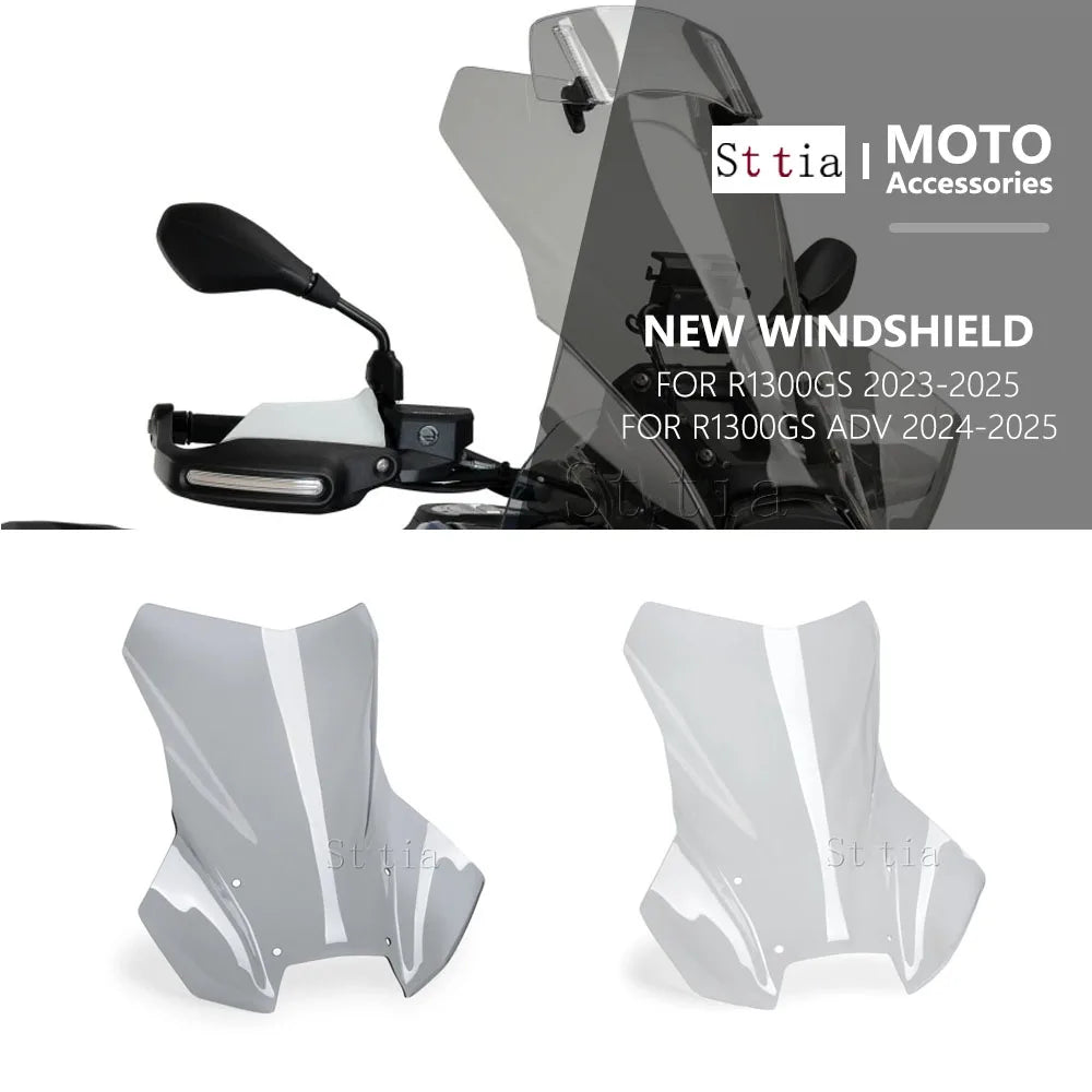 For BMW R1300GS Expanded Windscreen GS1300 Windshield R1300 Wind Deflector GS 20 for BMW R1300 2023-2025 - Automotive LE