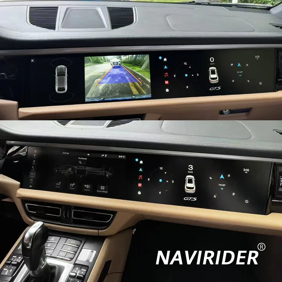 12.3inch Android Dual Screen For Porsche Macan 2018-2024 Pcm 5.0 Radio Auto Car GPS Multim | AUTOKITSHOP