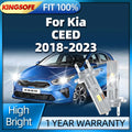 2/4Pcs LED Headlight Wireless Car Light 400W H7 6000K Light Bulbs Anti-Glare For Kia CEED