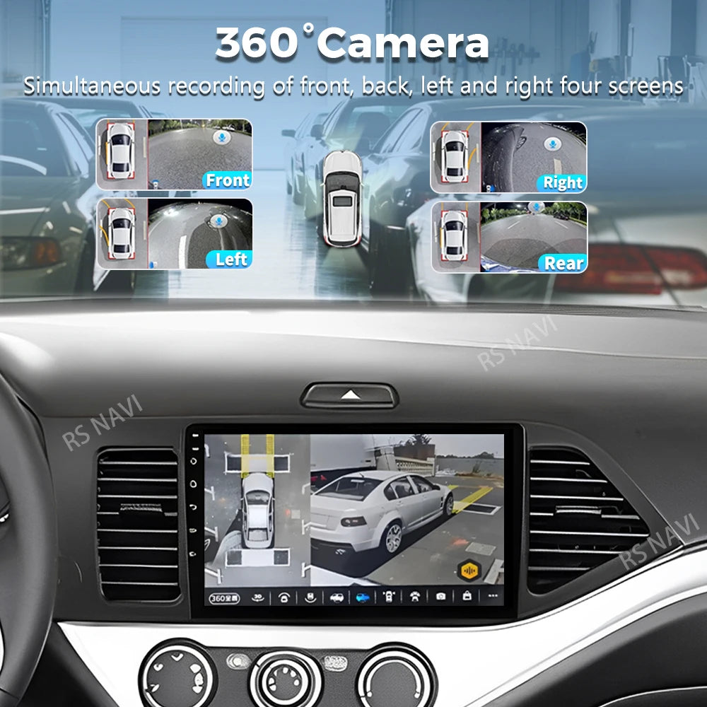 Android 16 For KIA Morning 2 picanto 2011-2017 LHD 2K QLED Android Car Radio Multimedia Vi
