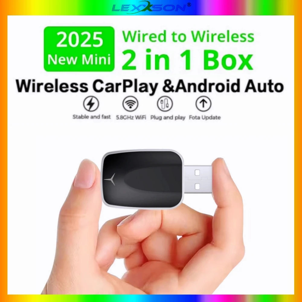 Wireless Carplay Adapter Android Auto Wireless Smart Dongle 2in1 For Volvo Benz Audi Kia H | AUTOKITSHOP