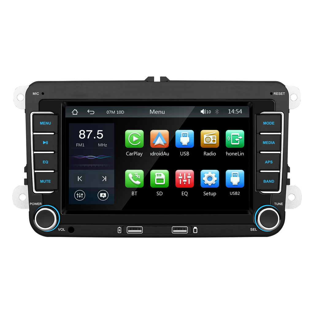 7inch For VW Car Stereo CarPlay Head Unit Bluetooth FM Radio GPS for VW Passat Golf MK5 MK