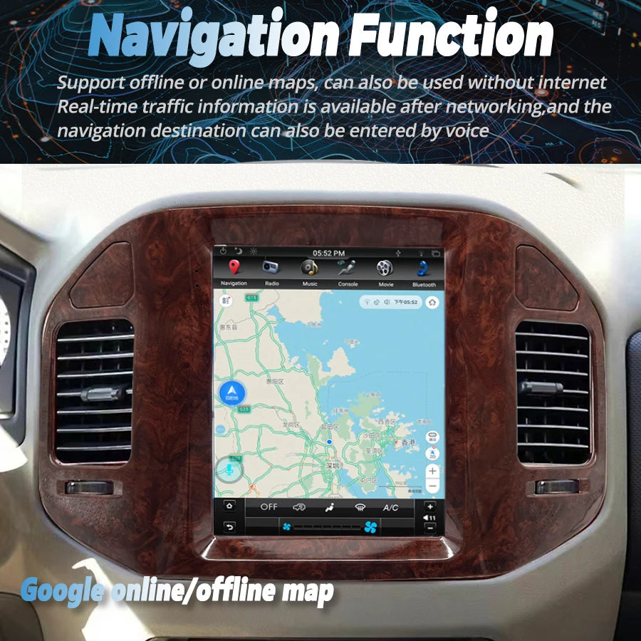 9.7inch Android For Mitsubishi Pajero V60 68 V73 1999-2006 Stereo Multimedia Player Naviga