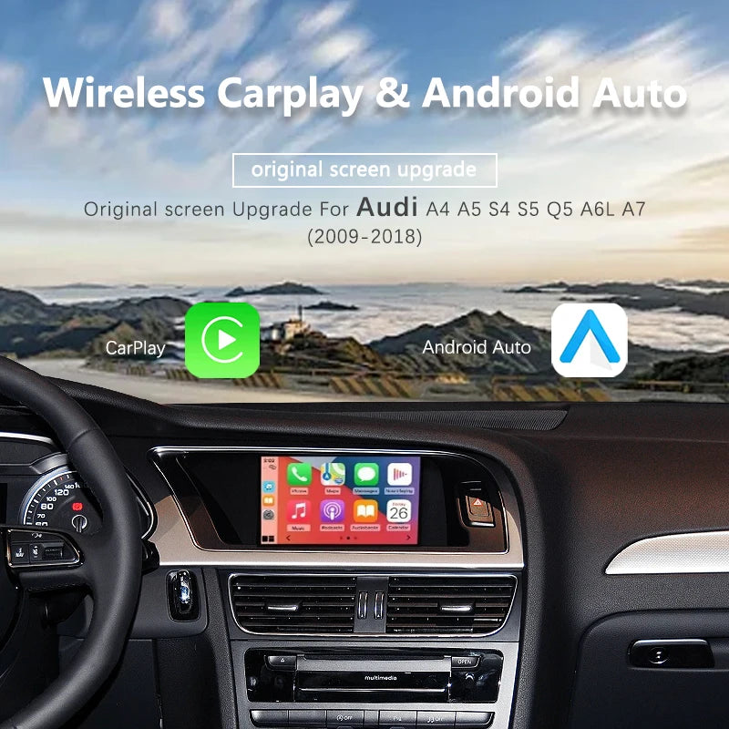 Wireless CarPlay Android Auto Interface Module for Audi A6L and A7 (Model Years 2012–15)OE