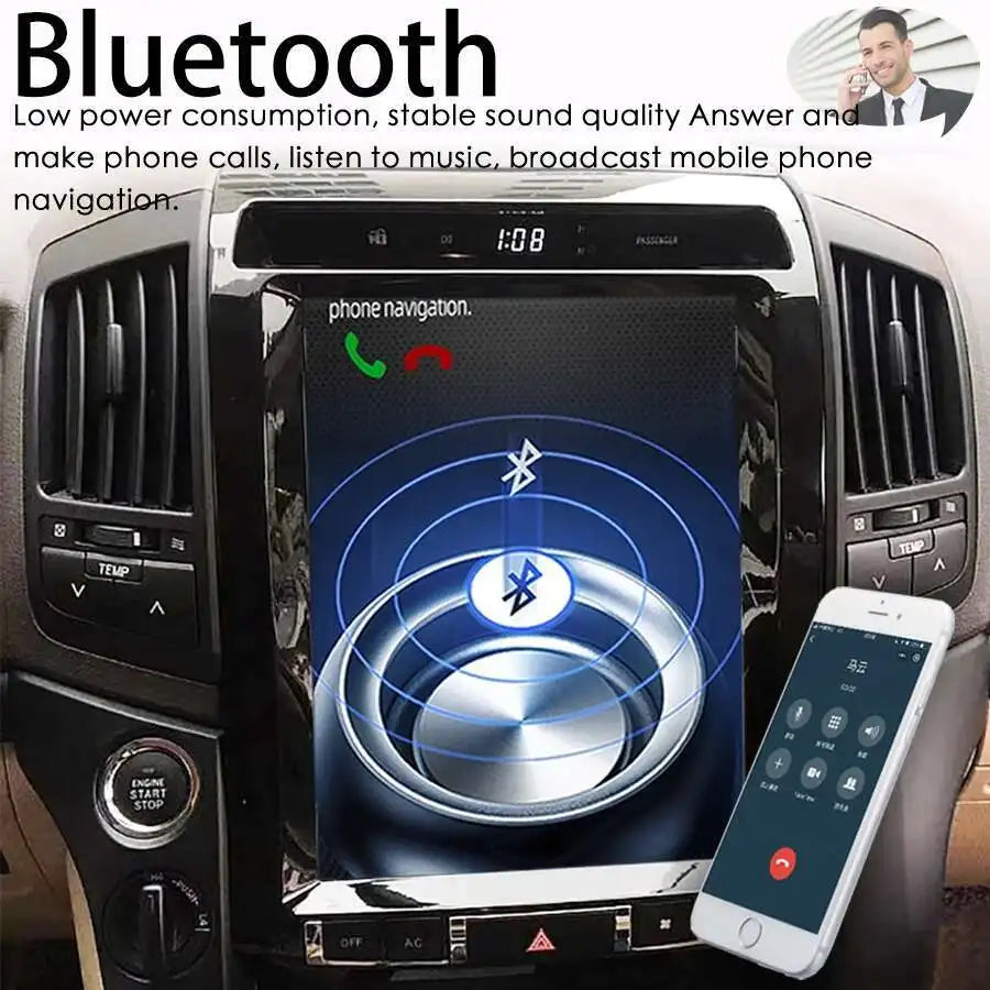 Car Radio For Toyota Land Cruiser LC200 2006-2018 Screen Automotive Multimedia Carplay And
