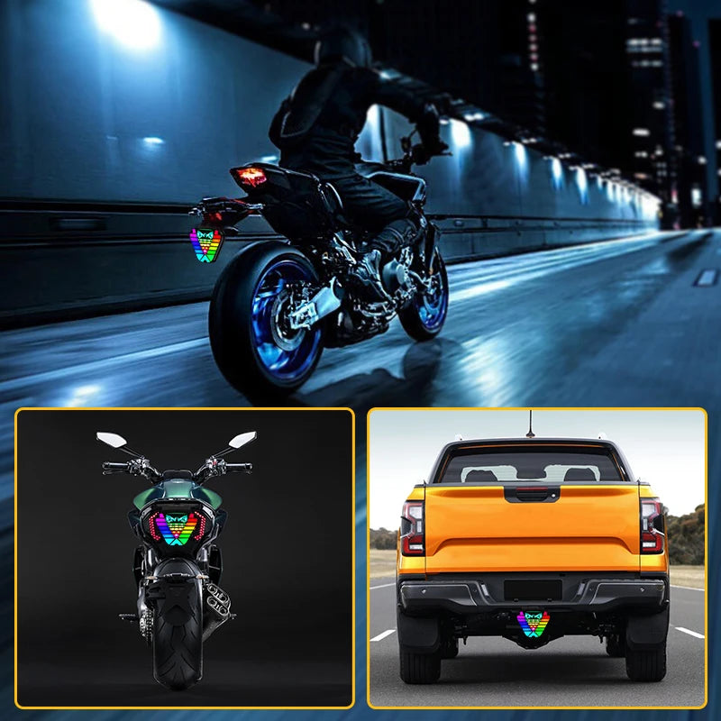 Drivereyes Car Brake Light 12*12-2cm Flash Tail Light Easy To Install Energy Efficient LED