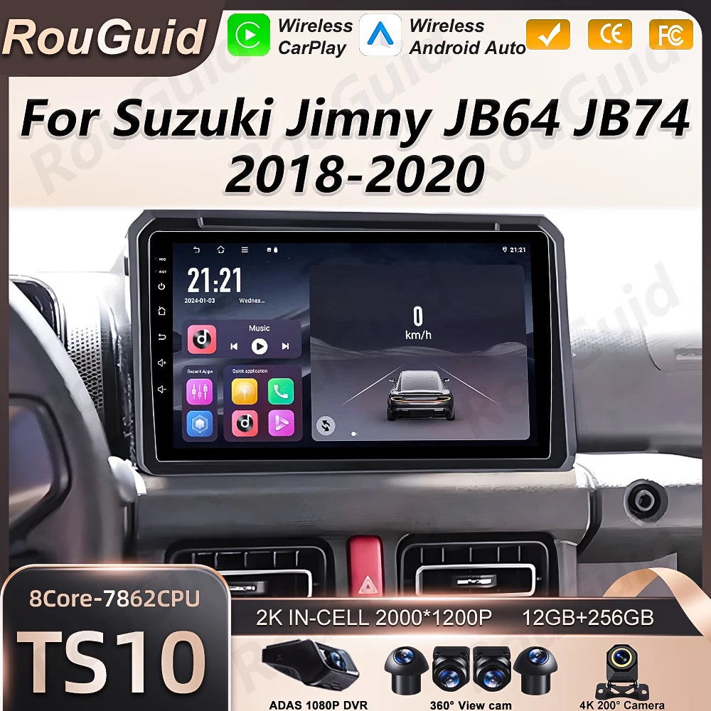 Android16 Car Radio For Suzuki Jimny JB64 JB74 2018 2019 2020 Multimedia Video Player GPS  | AUTOKITSHOP